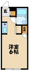 クレール越野の物件間取画像